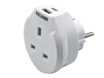 Uni-Com Travel Socket with USB Charger Uni-Com Travel Socket with USB Charger
